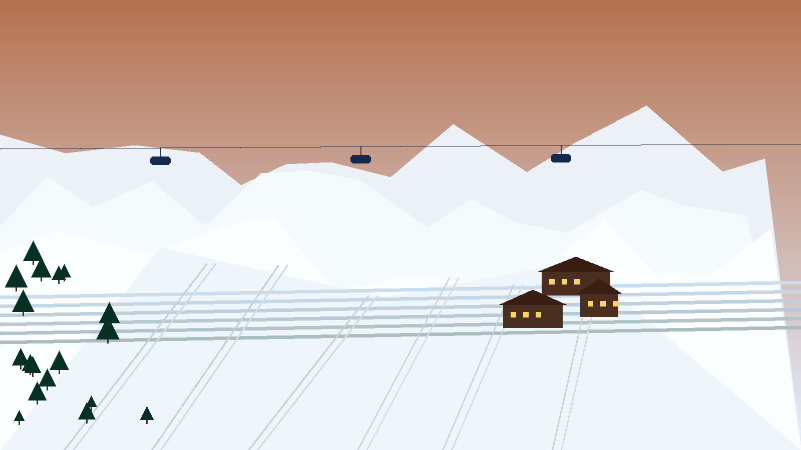 Tyrol morning slopes: North faces and snow hold