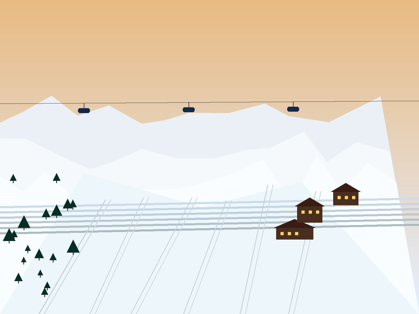 Tyrol morning slopes: Technique training on wide pistes